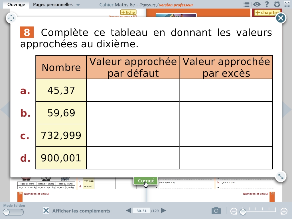 Cahier D Exercice Maths 6ème Correction