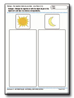 Fiche maternelle jour nuit