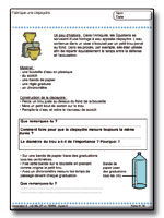 Fiches pour l'�l�ve : Le Ciel et la Terre (Cycle 3 / SEGPA)