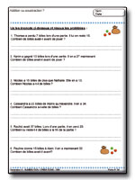 Fiches pour l'�l�ve : Num�ration et Op�rations au CM1