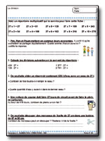 Fiches pour l'�l�ve : Num�ration et Op�rations au CM1