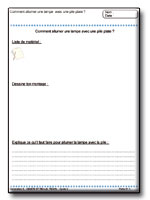 Fiches pour l'�l�ve : Objets et R�alisations Techniques (Cycle 3 / SEGPA)
