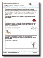 Fiches pour l'�l�ve : R�solution de Probl�mes au CE1