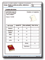 Fiches pour l'�l�ve : R�solution de Probl�mes au CE2