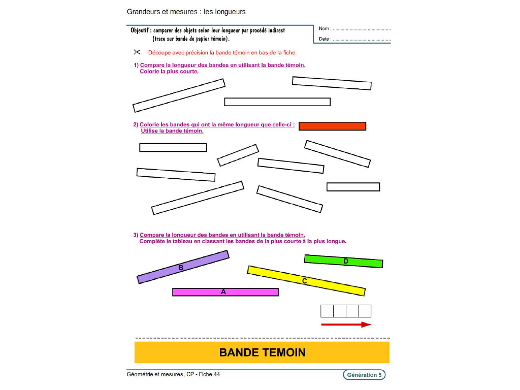 Fiches d'Exercices sur les Mesures