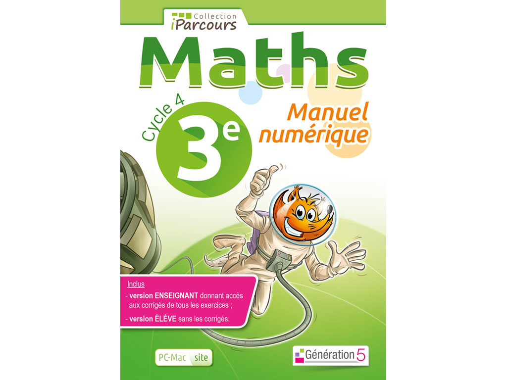 Livre De Math 3eme En Ligne Manuel numérique iParcours Maths 3e (éd. 2016)
