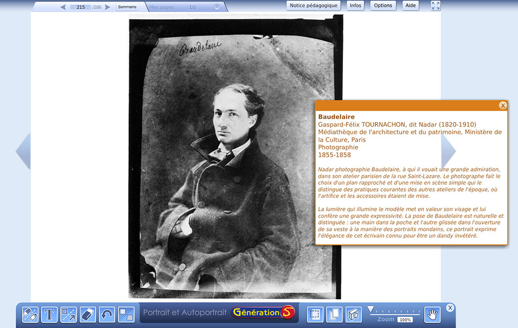 Portrait photo de Baudelaire