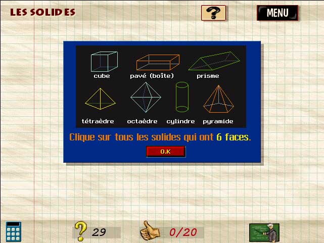 Les solides - Les Mathématiques CM1