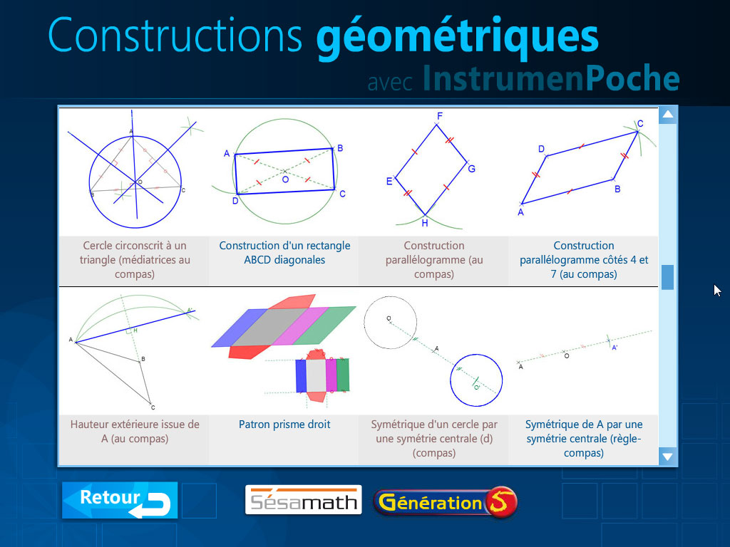 Constructions géométriques au collège