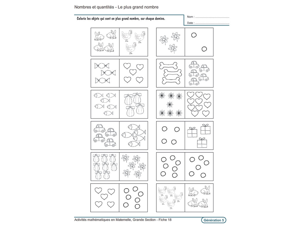 Duo Apili Maths Grande Section de Maternelle Vol. 1 et 2