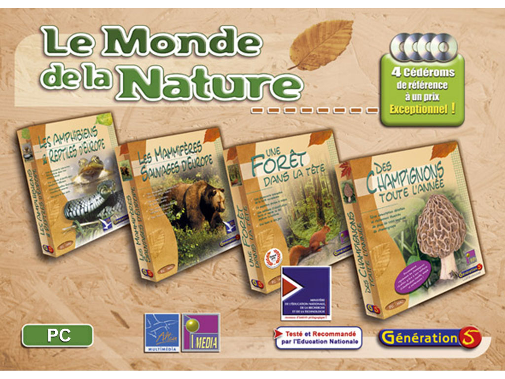 Coffret logiciels Le Monde de la nature