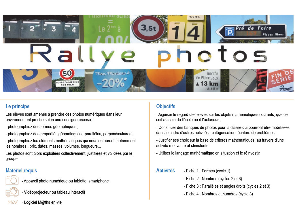 Rallye Photos de Maths en vie
