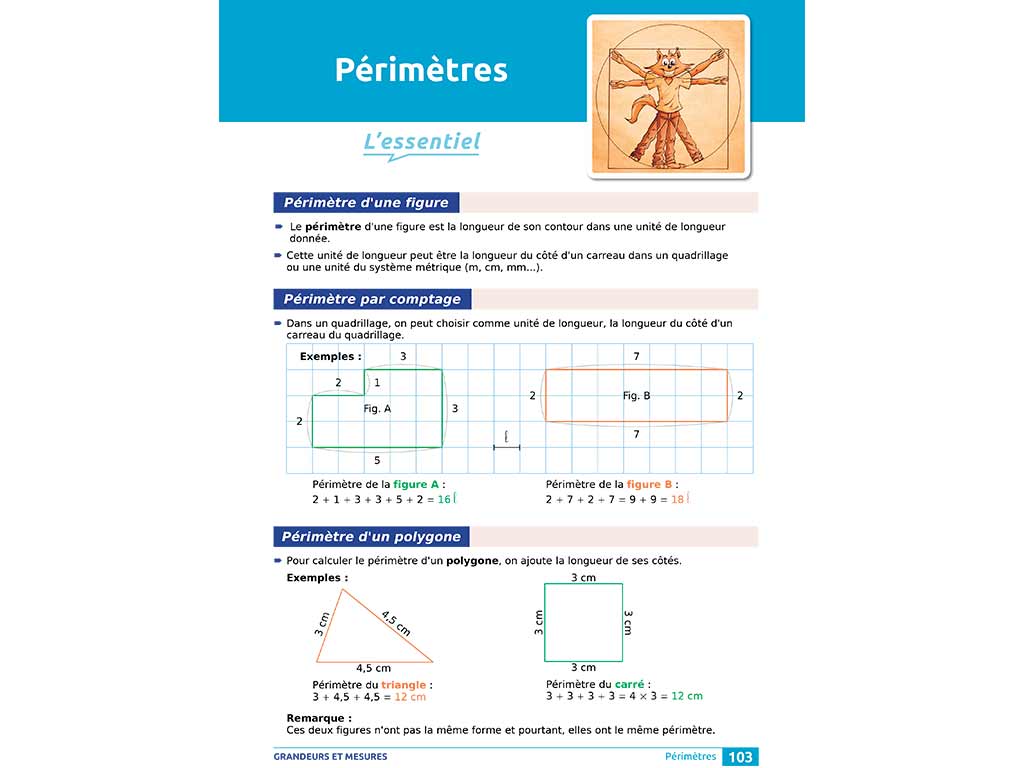 Périmètres - iParcours maths CM1