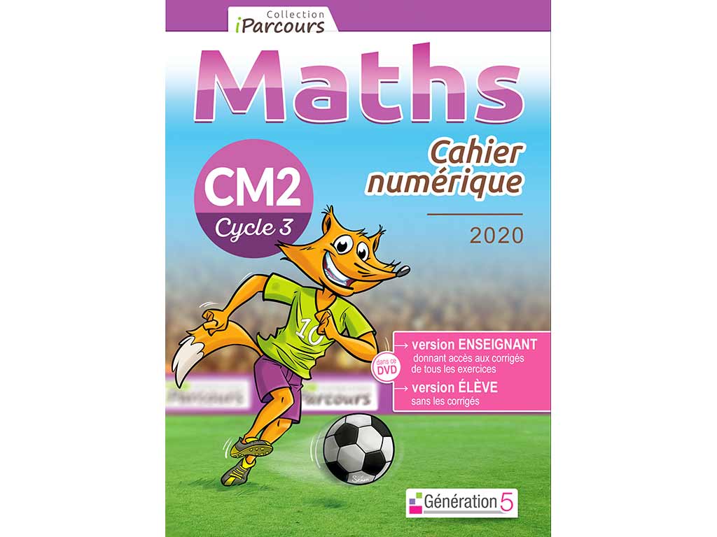 Cahier numérique iParcours maths CM2
