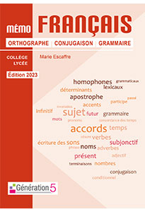 Mémo Français Orthographe - Conjugaison - Grammaire