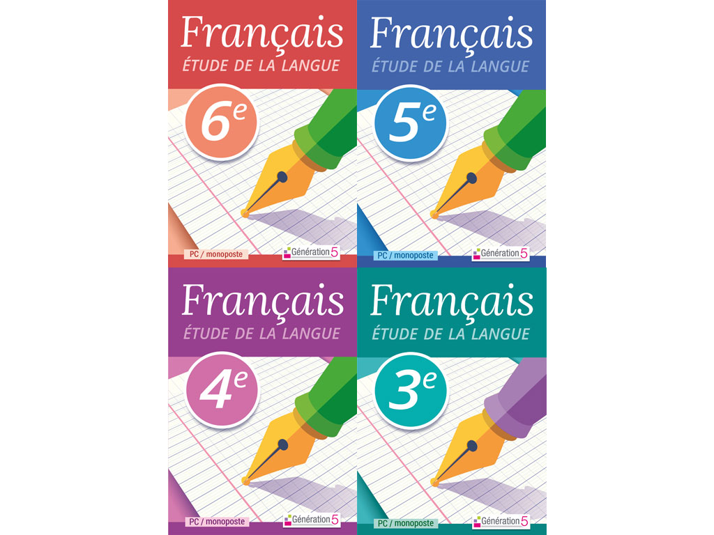 Pack FRANÇAIS Étude de la langue 6e-5e-4e-3e