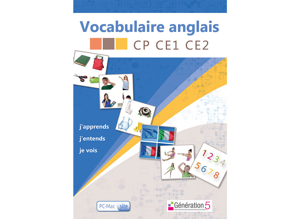 Logiciel Vocabulaire anglais CP, CE1 et CE2