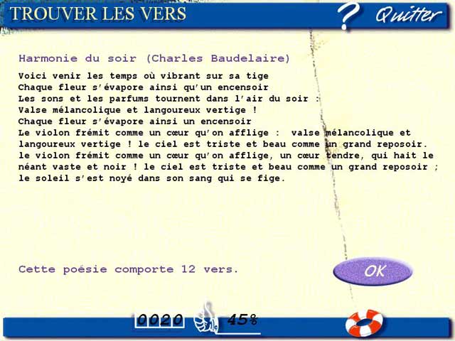 Exercices de vers - La Lecture Collège