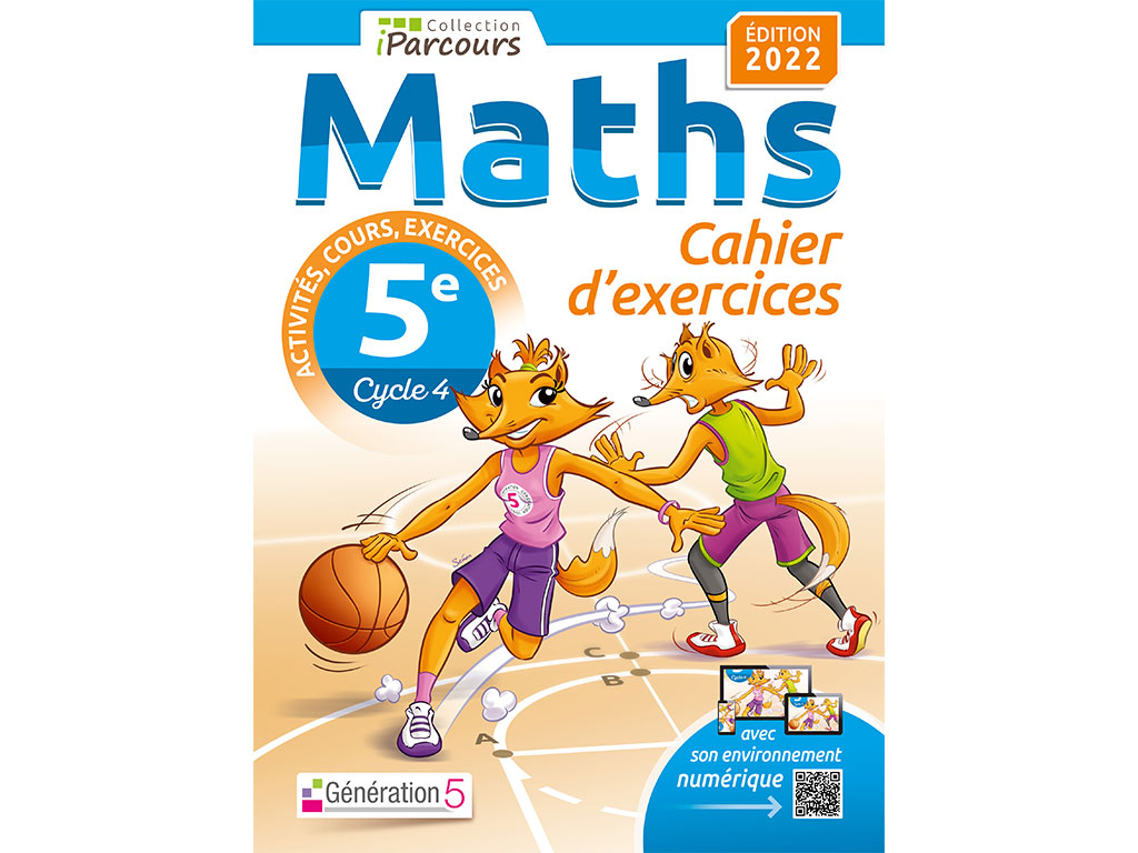 Cahier d'exercices iParcours Maths 5e avec cours (éd.2022)