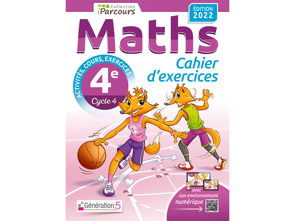 Cahier d'exercices iParcours Maths avec cours - 4e