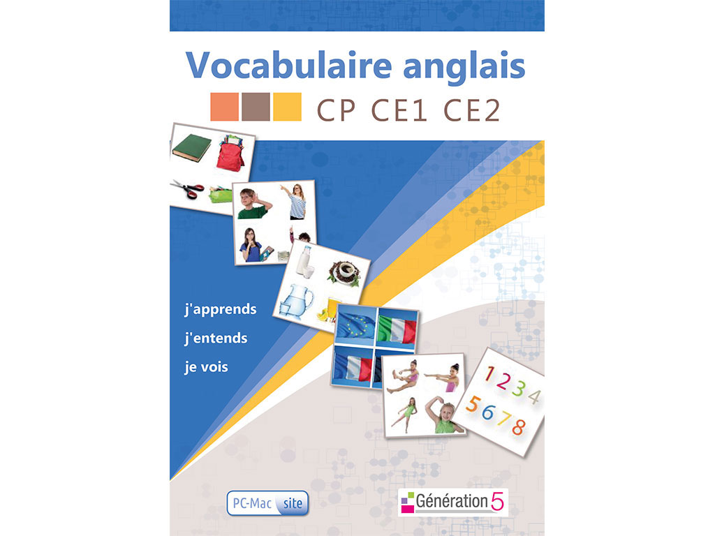 Logiciel Vocabulaire Anglais CP-CE1-CE2