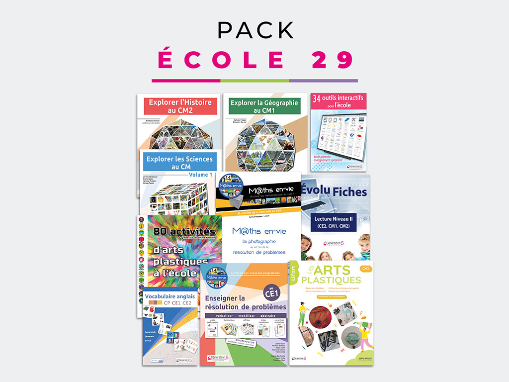 Pack École - 29 ressources papier et numériques