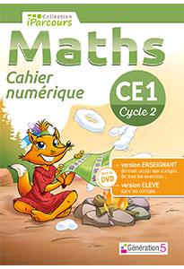 Cahier numérique iParcours Maths CE1 (éd. 2023)