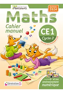 Cahier-manuel iParcours Maths CE1 (éd. 2024)