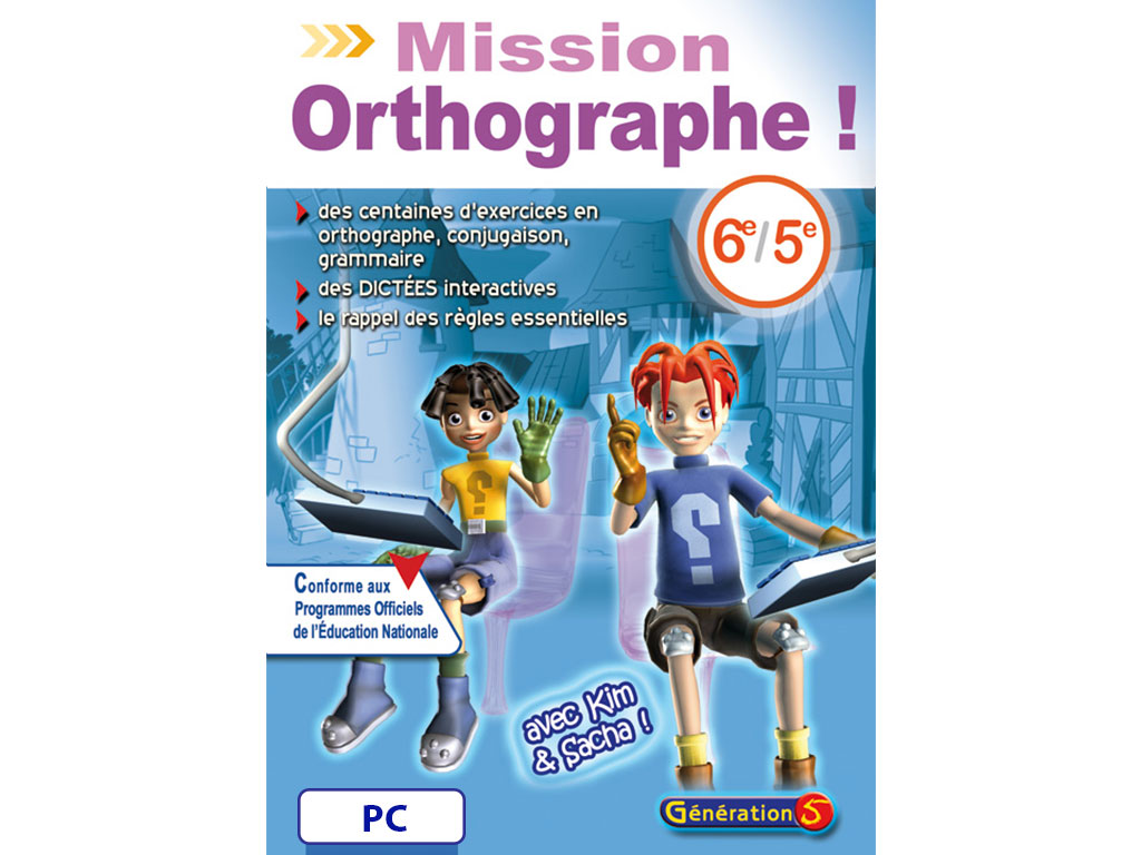 Logiciel Mission Orthographe (6e-5e)