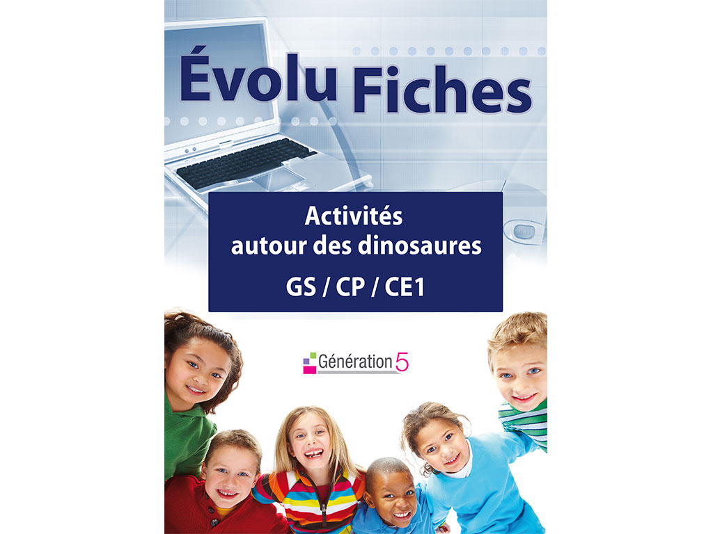 Evolu Fiches - Activités autour des dinosaures grande section, CP et CE1