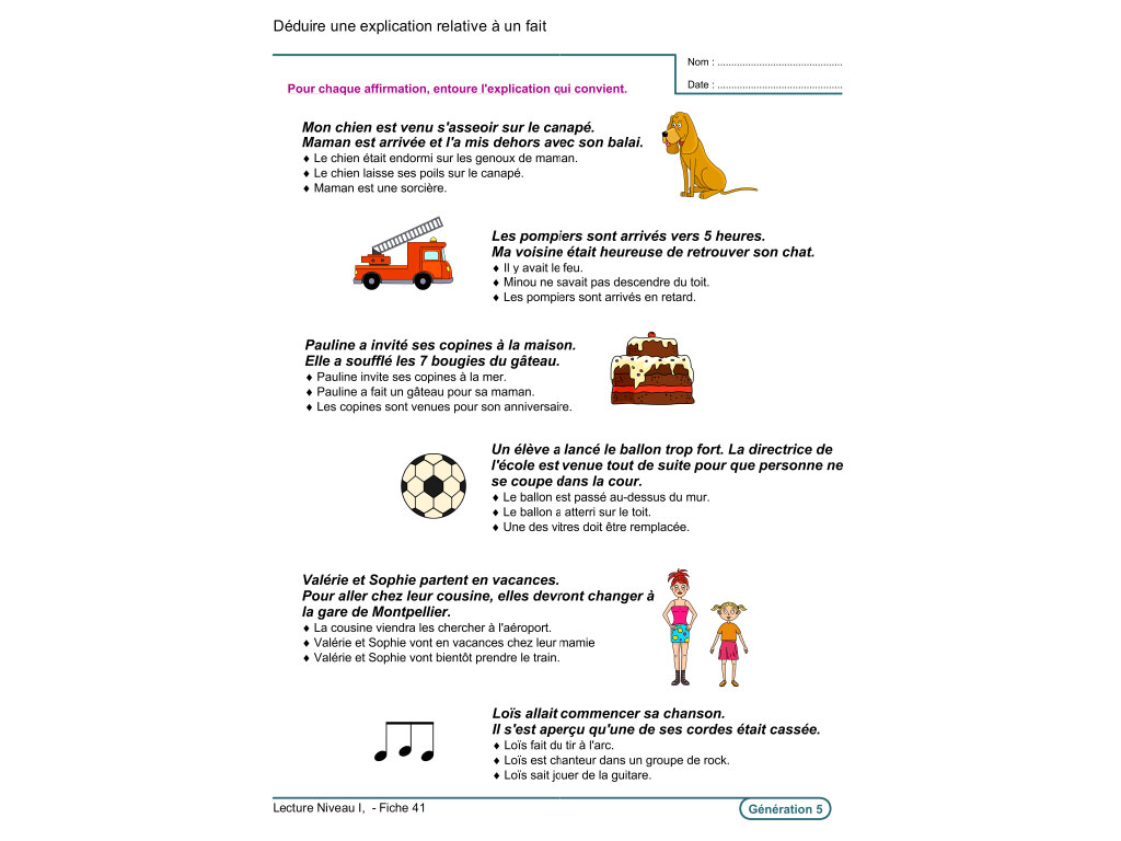 Fiches Activites Lecture Au Cp Ce1 Ce2