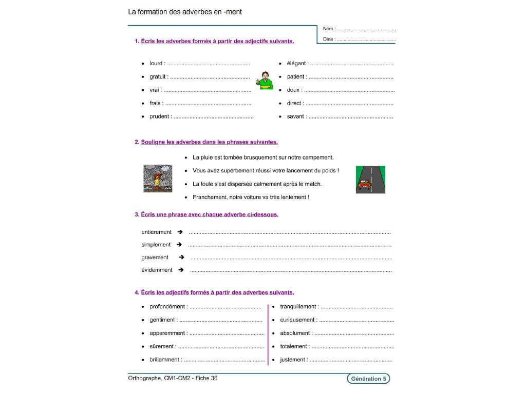 Evolu Fiches Orthographe Cm1 Cm2